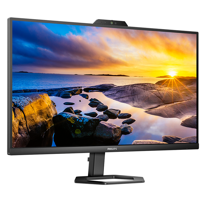 Philips 27" 27E1N5600HE Flat QHD Monitor IPS panel 75Hz- DP, HDMI, USB-C with built in Speaker and Webcam atomoffice