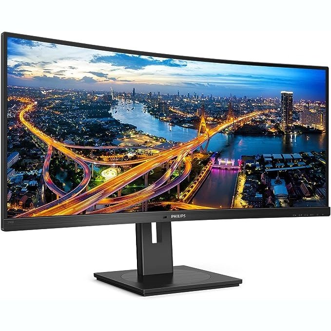 Philips 34" 346B1C Ultrawide Curved UWQHD Monitor VA panel 100Hz- DP, HDMI, USB-C atomoffice