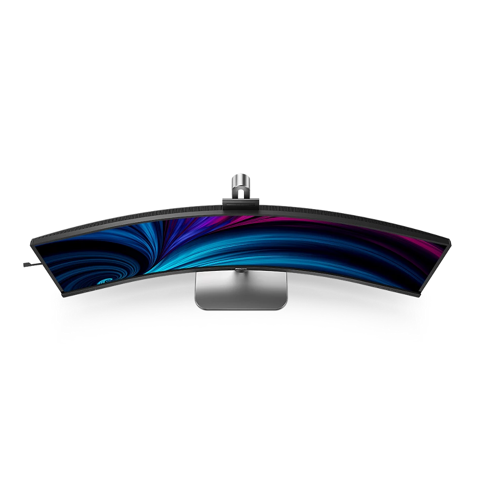 Philips 49" 49B2U5900CH Curved SuperWide 4K DQHD Monitor, VA LCD Panel 75Hz- DP,HDMI,USB-C with built in webcam and speaker atomoffice