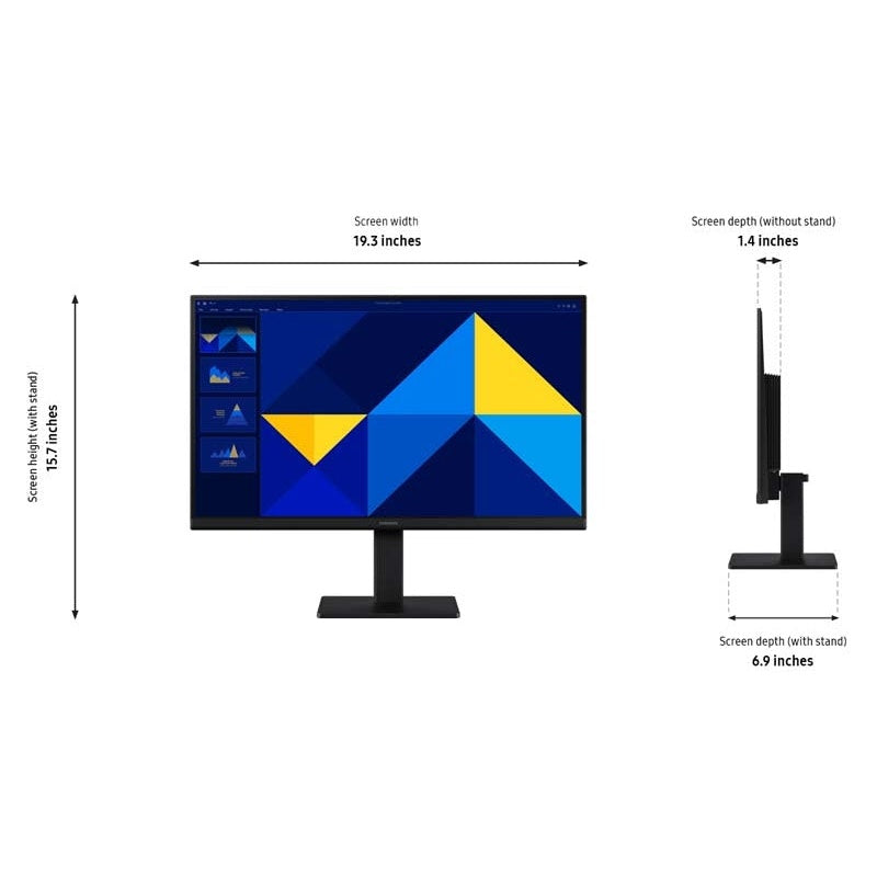 Samsung Essential Monitor S3 S30GD FHD Flat Monitor, IPS Panel 100Hz - HDMI, VGA atomoffice