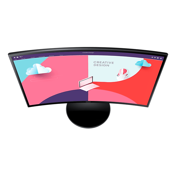 Samsung 24" LS24C360 Curved 1800R FHD Monitor VA panel 75Hz- D-Sub, HDMI atomoffice