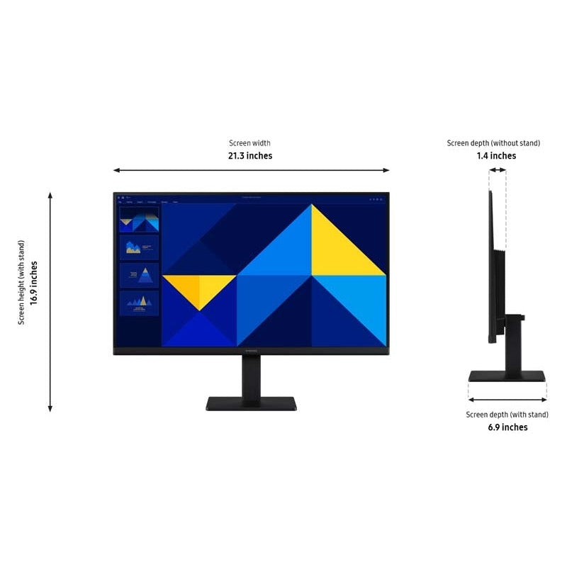 Samsung Essential Monitor S3 S30GD FHD Flat Monitor, IPS Panel 100Hz - HDMI, VGA atomoffice