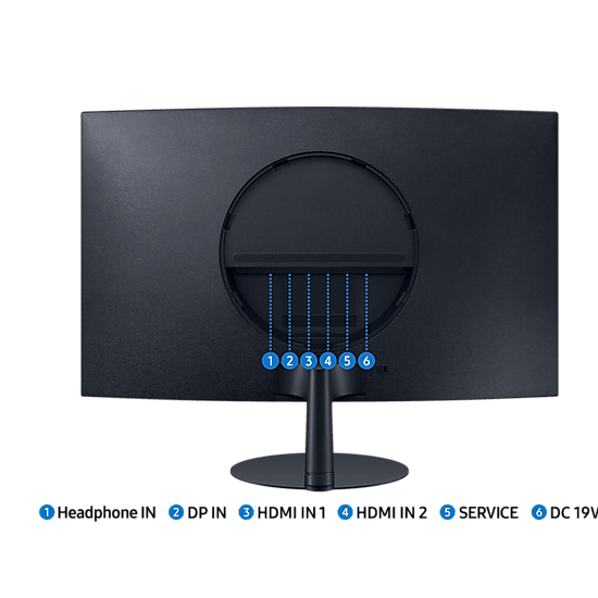 Samsung 27" LS27C390 Curved 1000R FHD Monitor VA panel 75Hz- DP, HDMI atomoffice