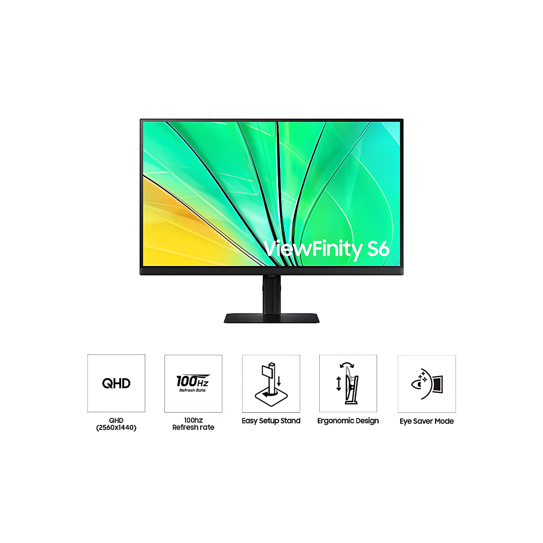 Samsung 27" LS27D606EAMXUE QHD Flat Monitor IPS Panel 100 Hz - HDMI, DP