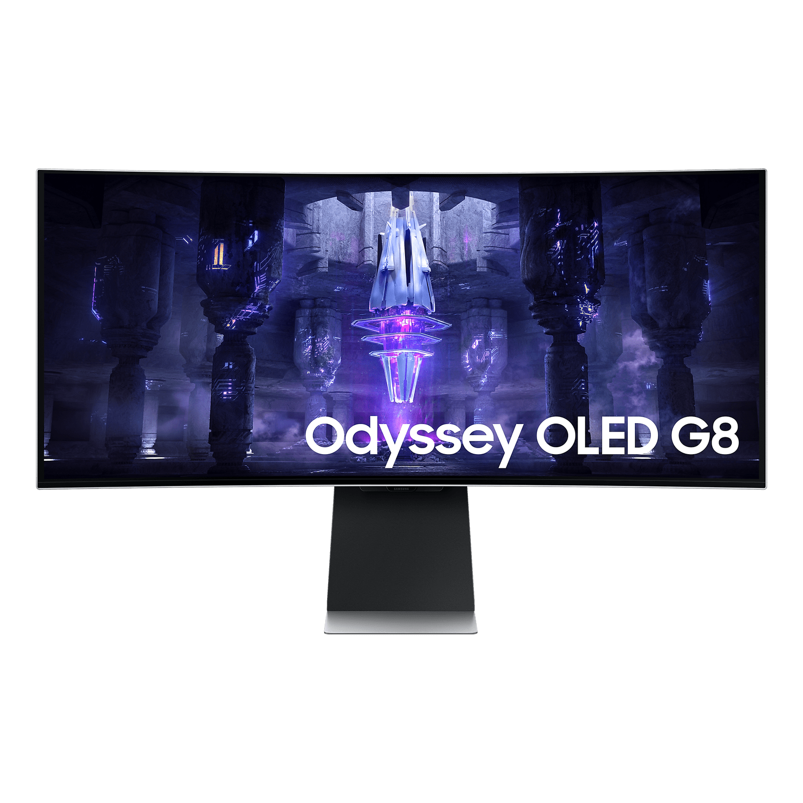 Samsung 34" LS34BG850 Odyssey 1800R Curved UWQHD Monitor OLED panel 175Hz-MicroHDMI, MiniDP, USB-C & Speakers, Silver atomoffice