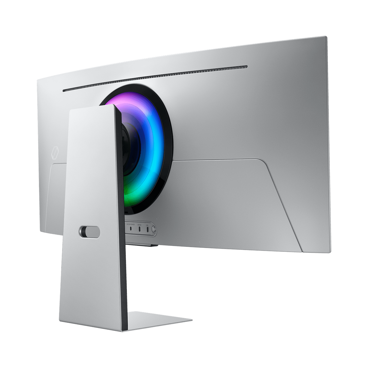 Samsung 34" LS34BG850 Odyssey 1800R Curved UWQHD Monitor OLED panel 175Hz-MicroHDMI, MiniDP, USB-C & Speakers, Silver atomoffice