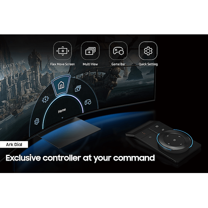 Samsung 55" LS55BG970 Odyssey Ark Curved 1000R UHD Monitor VA panel 165Hz- HDMI,USB Hub atomoffice