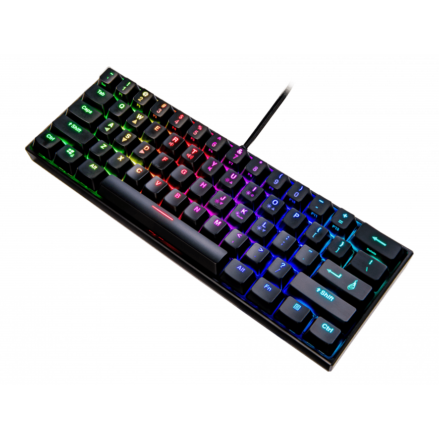 SureFire KingPin M1 60% Mechanical Gaming RGB Keyboard QWERTY US English atomoffice
