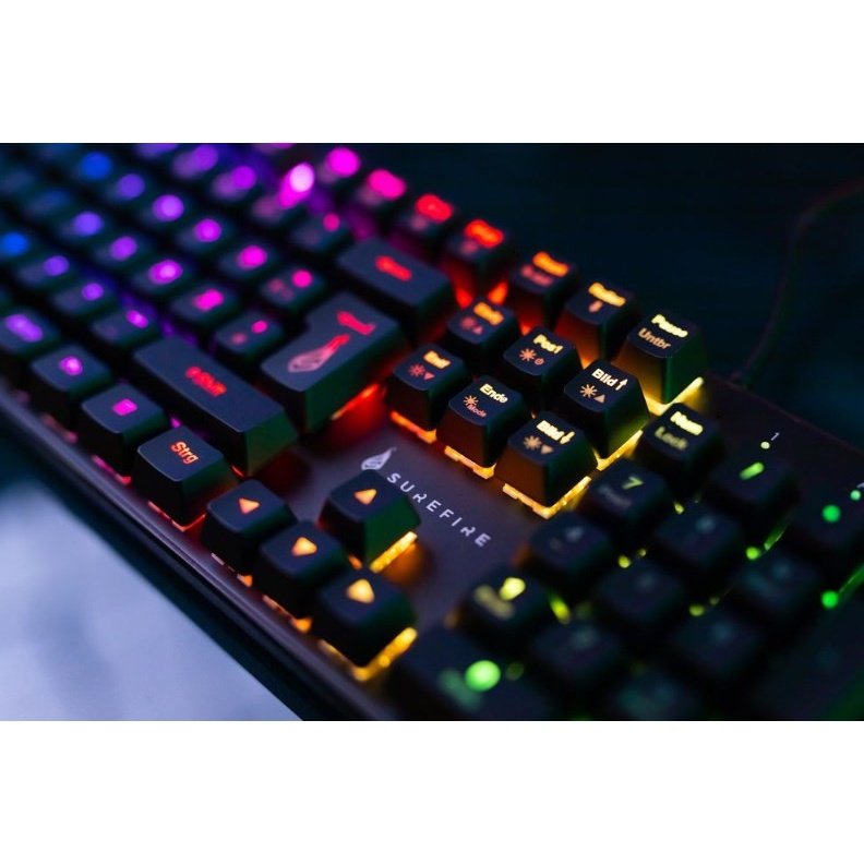 SureFire KingPin M2 Mechanical Gaming RGB Keyboard QWERTY US English atomoffice
