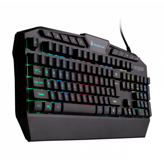 SureFire KingPin RGB Gaming Multimedia Keyboard QWERTY atomoffice