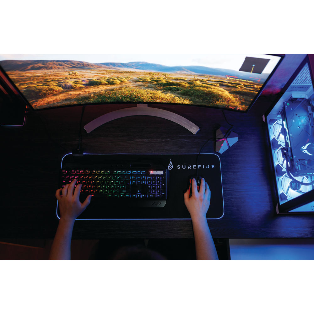 SureFire Silent Flight RGB-680 Gaming Mouse Pad atomoffice
