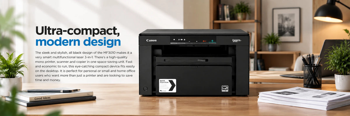 Canon i-SENSYS MF3010 A4 Mono Laser 3-in-1 Printer, Copier & Scanner — view 1