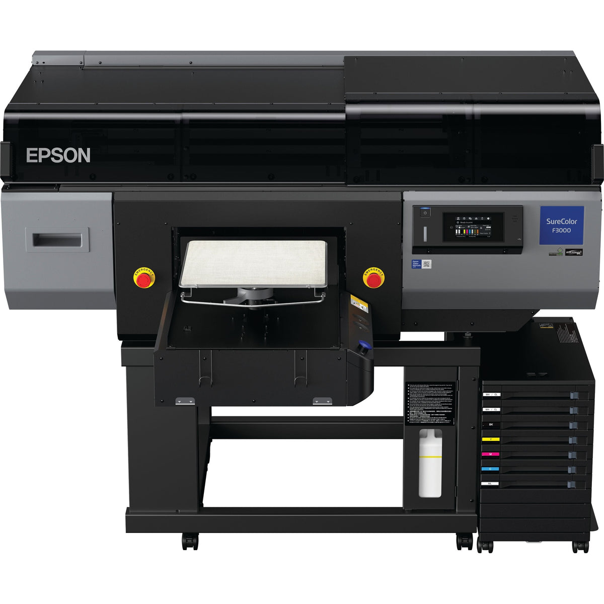 Epson SureColor SC-F3000 Direct-to-Garment Printer, Bulk Ink, 1200 x 1200 dpi C11CH74301B0 atomoffice