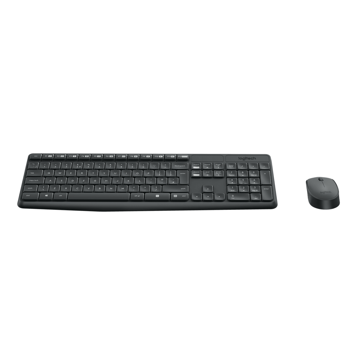 Logitech MK235 Wireless Keyboard and Mouse Combo 920-007931 - Grey, English International atomoffice