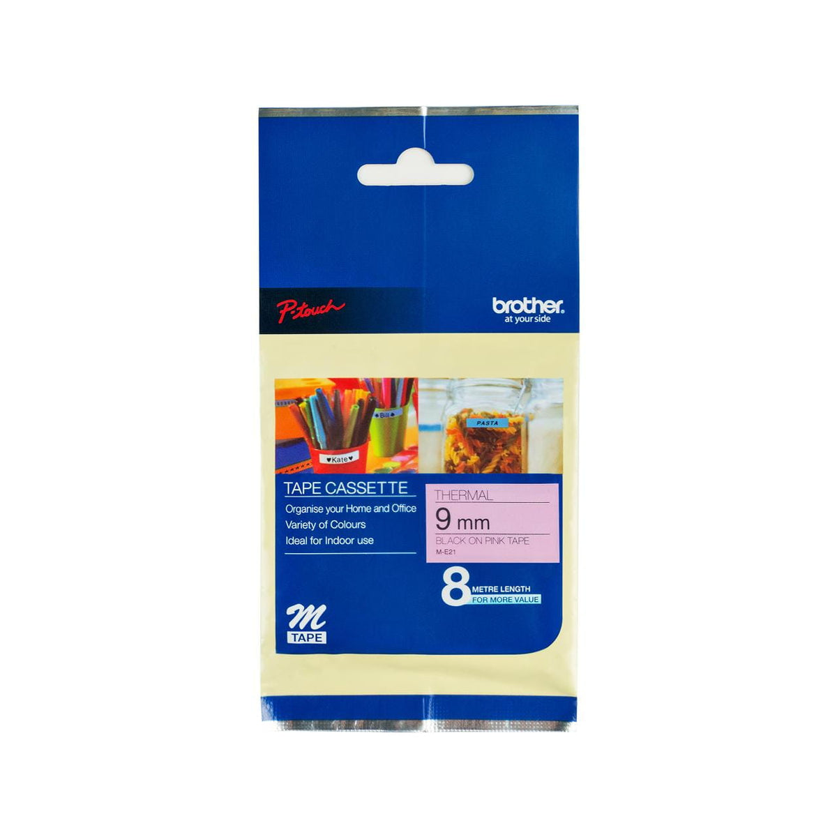 Brother M Tape Non-Laminated Label Tape 9mm x 8m atomoffice