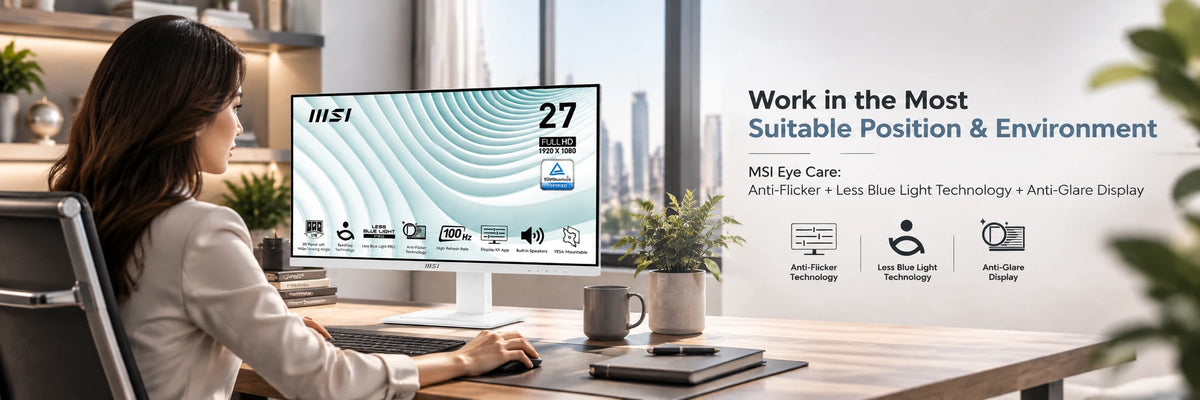 MSI PRO MP273AW 27" FHD IPS Monitor, 100Hz — view 2