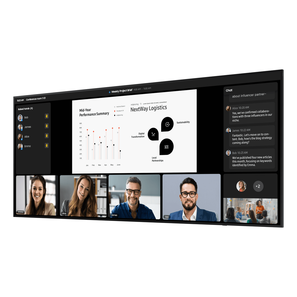 Samsung QPDX-5K Series 105" 5K Ultra-Wide Signage Display, 21:9, Tizen 8.0, OPS Slot atomoffice