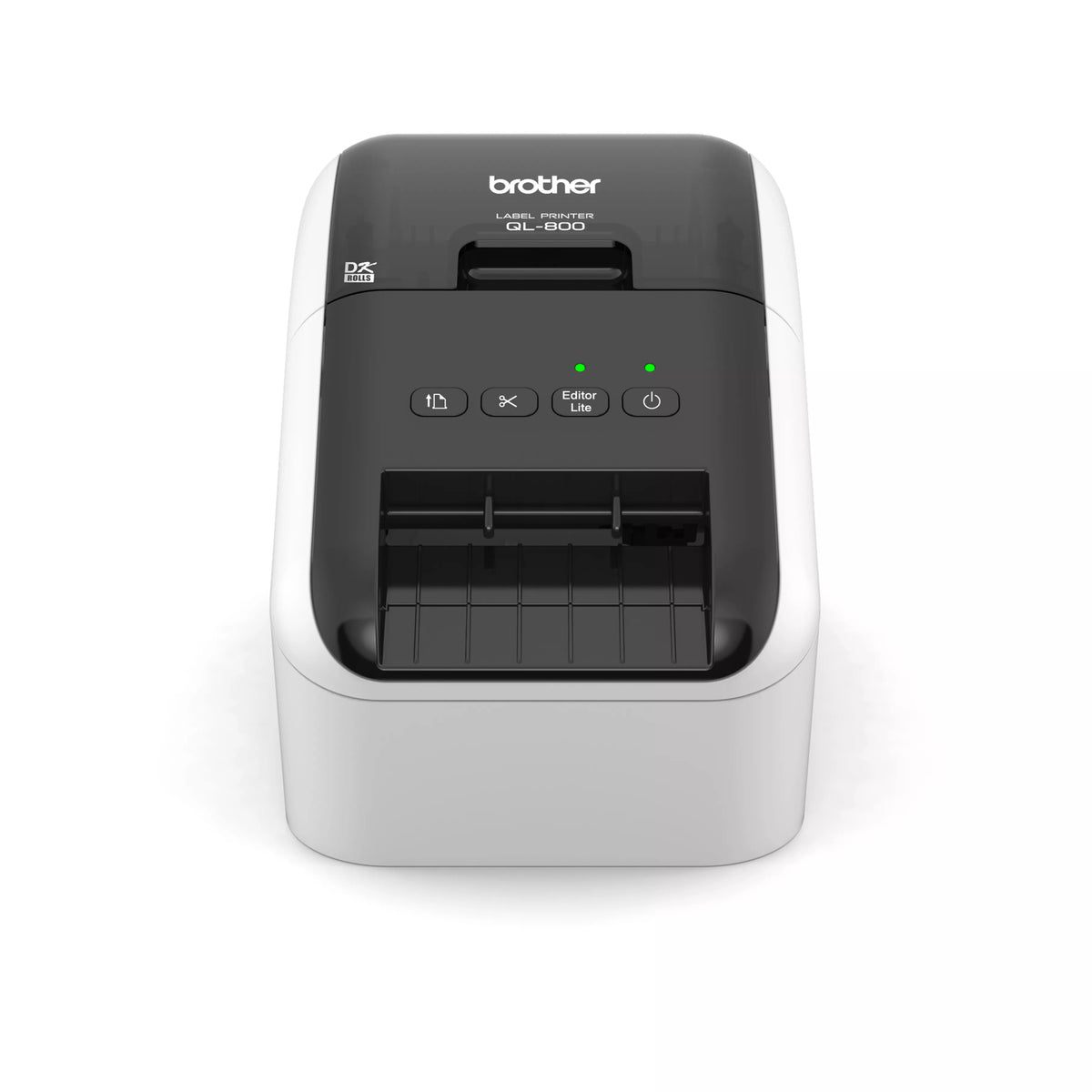 Brother QL-800 High-Speed DK-Roll Label Printer — 148 mm/sec, Black & Red atomoffice
