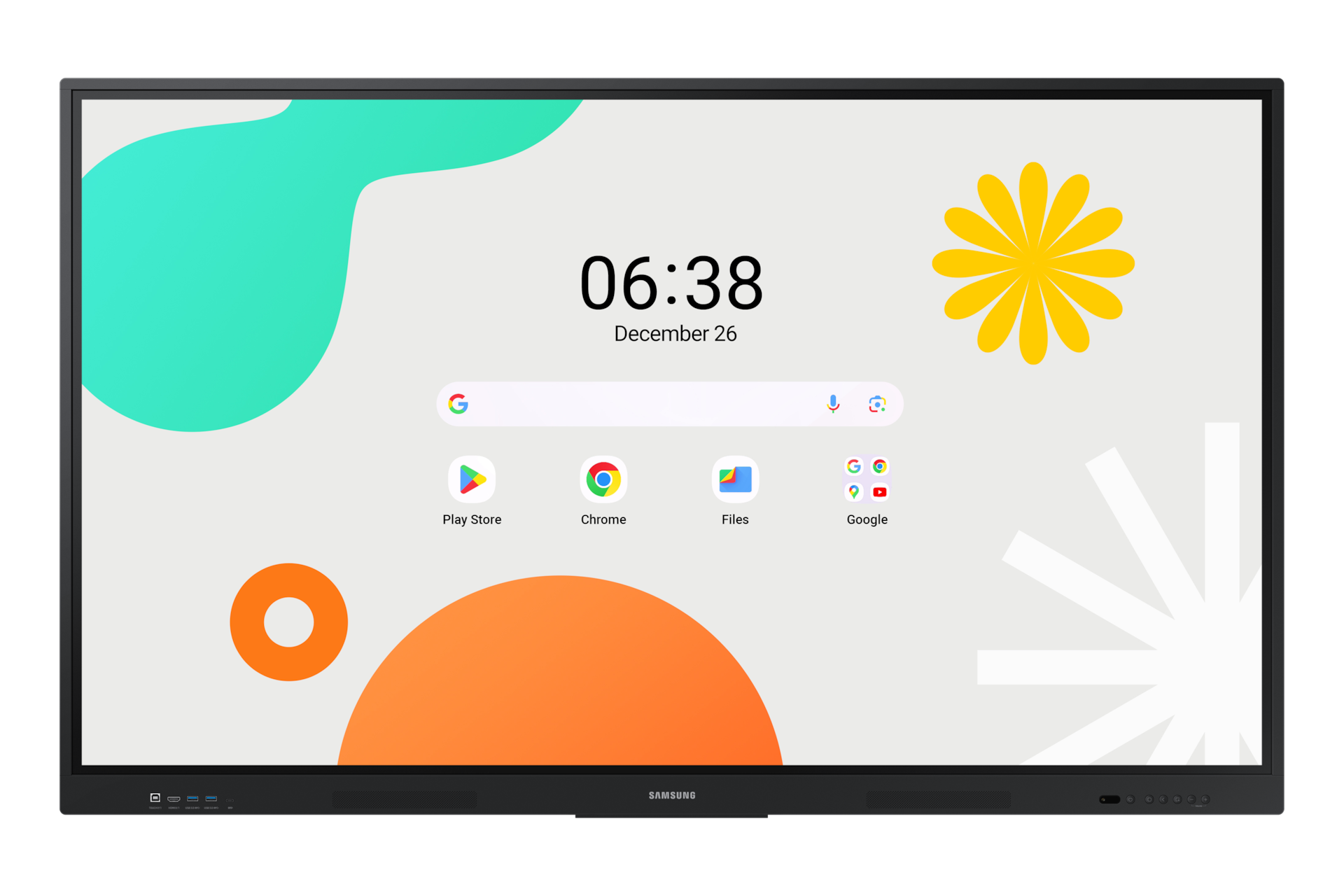 Samsung WAF Series 86-inch interactive display, front view