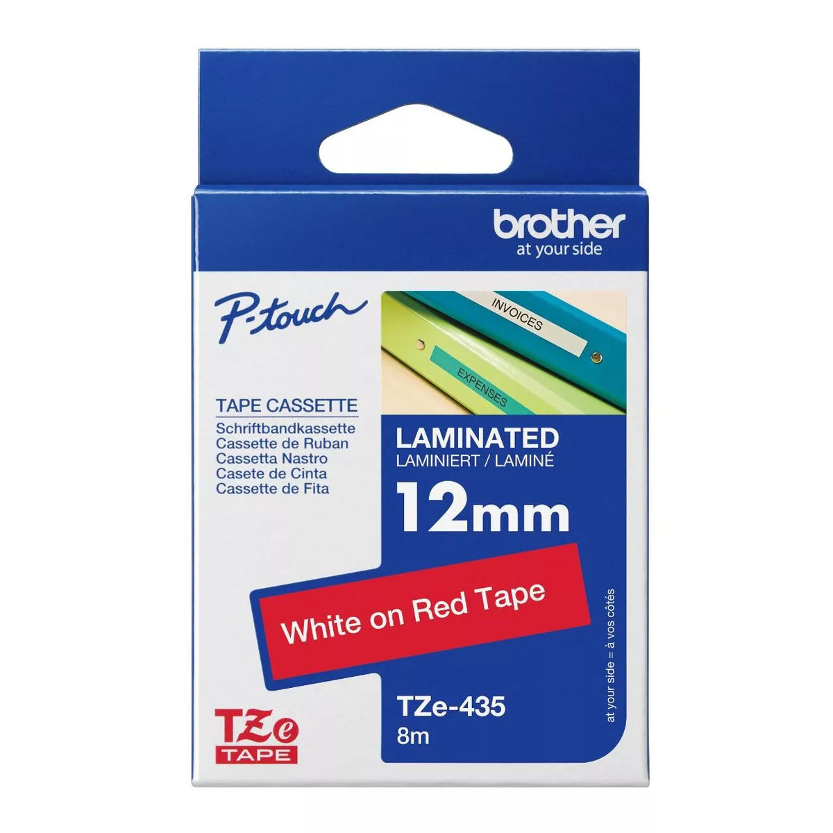 Brother TZe Laminated Label Tape 12mm x 8m atomoffice