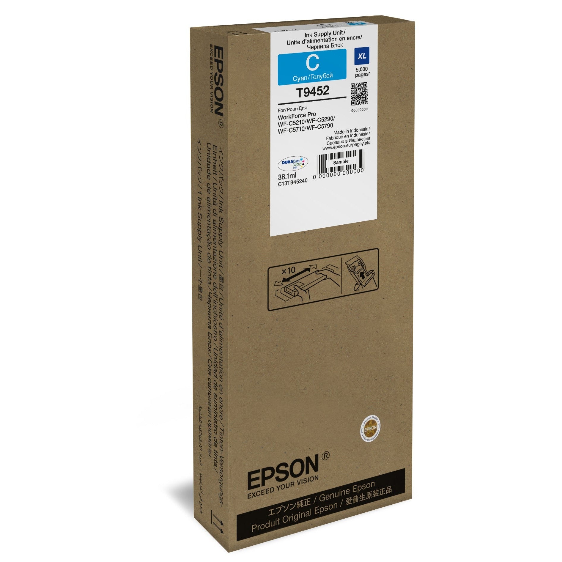 Epson T945 XL Ink Pack for WorkForce Pro WF-C5210DW, WF-C5290DW, WF-C5710DWF, WF-C5790DWF atomoffice