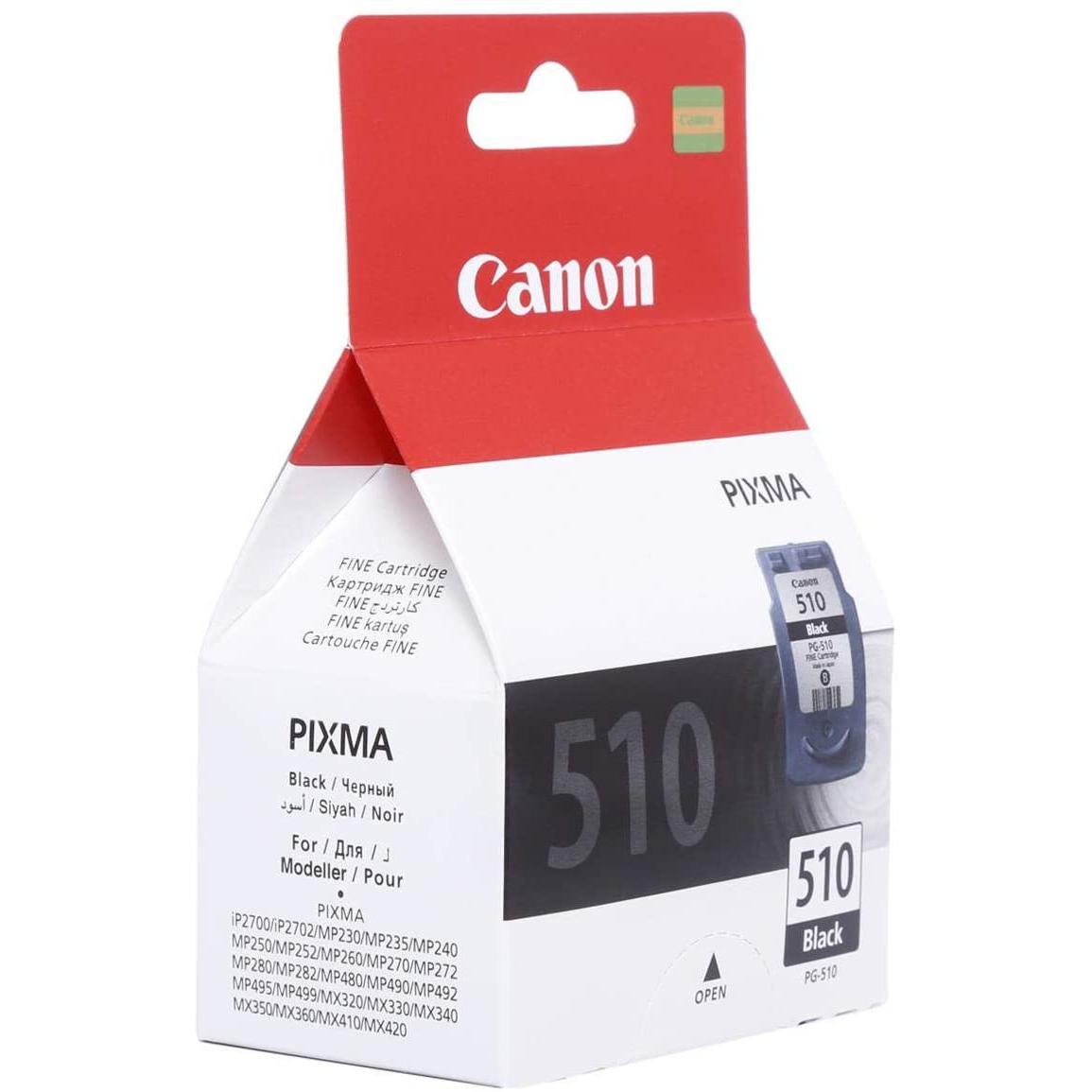 Canon PG 510 Original Ink Cartridge for Canon PIXMA iP2700, MP252, MP260, MP270, MP282, iP2702, MP240, MP280, MP480, MP230, MX320, MP250, MP272, MP492, MP495, MX330, MX350, MP490, MX360, MX410, MP499, MX340, MX420 atomoffice