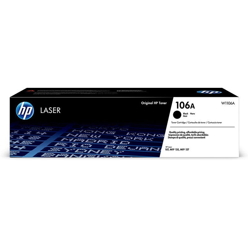 HP 106A Original Toner Cartridge for HP Laser 101w, 102a, 102w, 103a, 103w, 105a, 105w, 107a, 107r, 107w, 107wr, 108a, 108w, MFP 131a, MFP 135a, MFP 135ag, MFP 135r, MFP 135w, MFP 135wg, MFP 138fnw, MFP 138pnw, MFP 139fnw Printers atomoffice