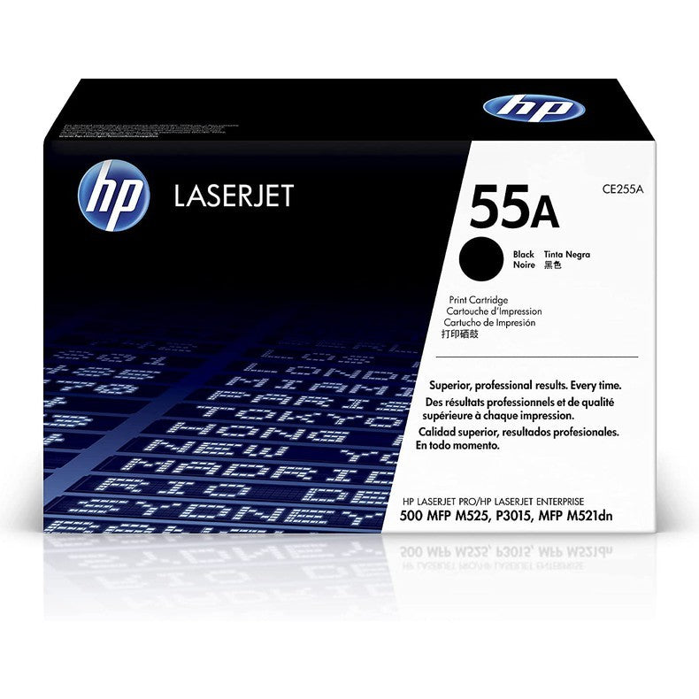 HP 55A Original Toner Cartridge for HP LaserJet Enterprise P3015dn, P3015n, P3015d, P3015x, 500 MFP M525f, 500 MFP M525dn, Pro MFP M521dn, Flow MFP M525c Printer atomoffice