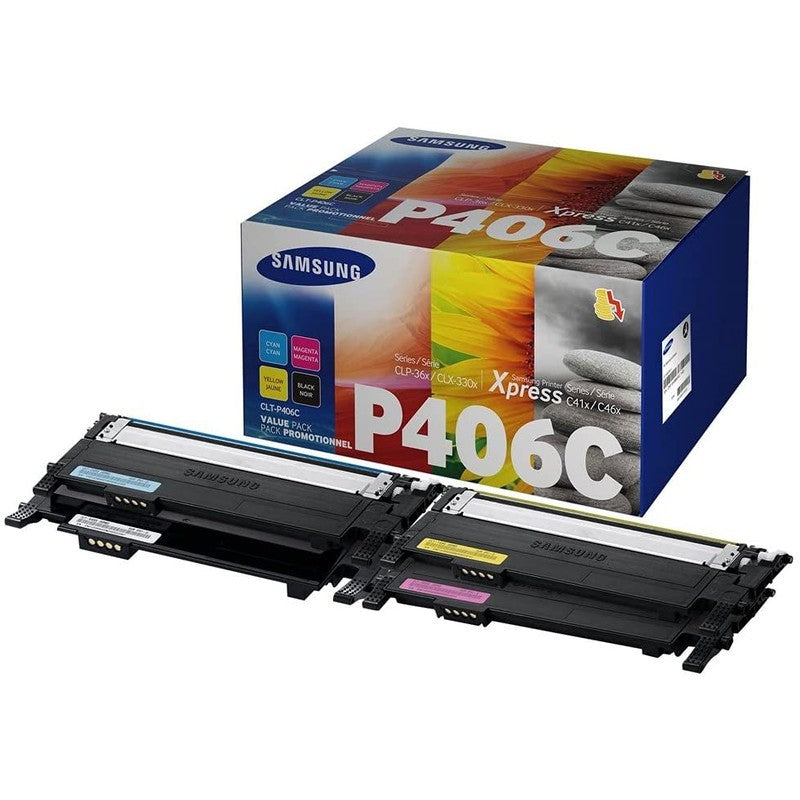 Samsung CLT-P406C 4-pk CYMK Toner Cartridge atomoffice
