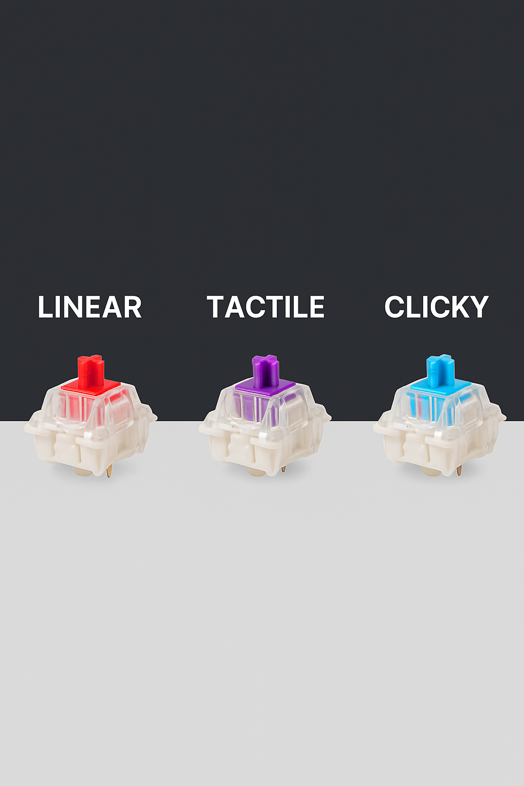 Computer Keyboard Switches Linear vs Tactile vs Clicky: Which Keyboard Switch is Right for You?