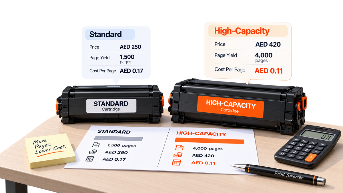 Cartridge Cost Per Page Calculator: Standard vs High-Capacity