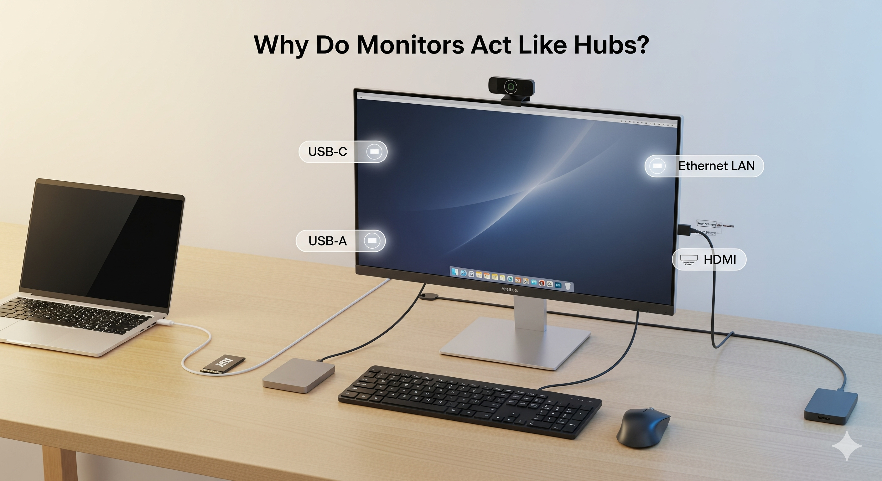Monitors That Act Like a Hub
