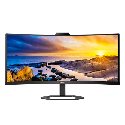 Philips 34&quot; 34E1C5600HE Curve UltraWide WQHD Monitor VA panel 100Hz- DP, HDMI, USB-C with bulit in Webcam and Speaker