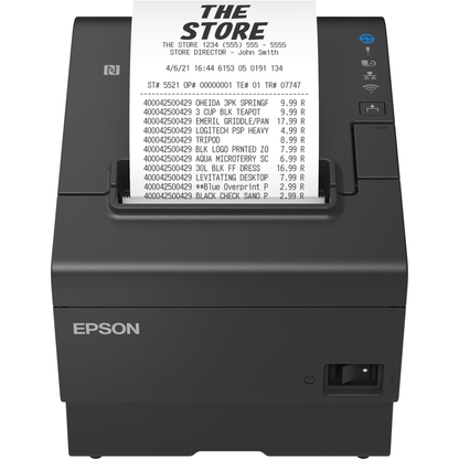 Epson TM-T88VII Thermal Receipt Printer, 500 mm/s, USB and Ethernet atomoffice