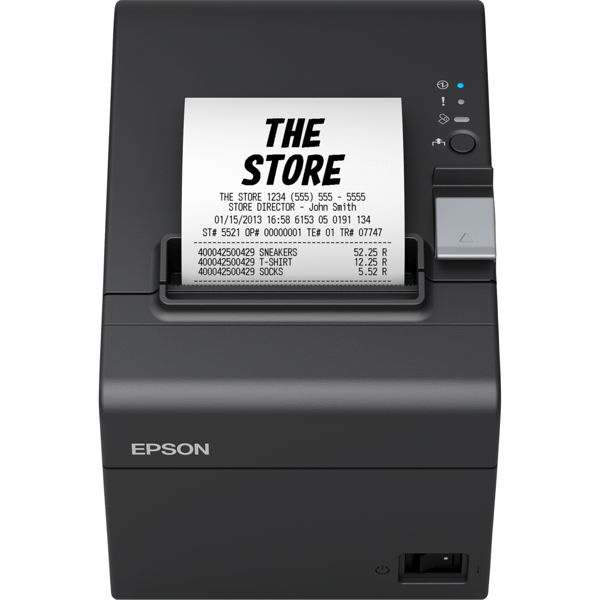 Epson TM-T20III Thermal Receipt Printer, 250 mm/s, Ethernet or USB + Serial atomoffice