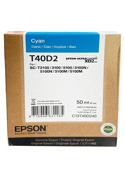 Epson T40D UltraChrome XD2 High Capacity Ink Cartridge for SureColor SC-T2100, SC-T3100, SC-T5100
