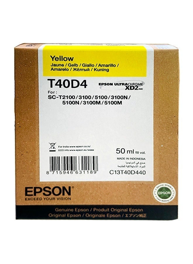 Epson T40D UltraChrome XD2 High Capacity Ink Cartridge for SureColor SC-T2100, SC-T3100, SC-T5100