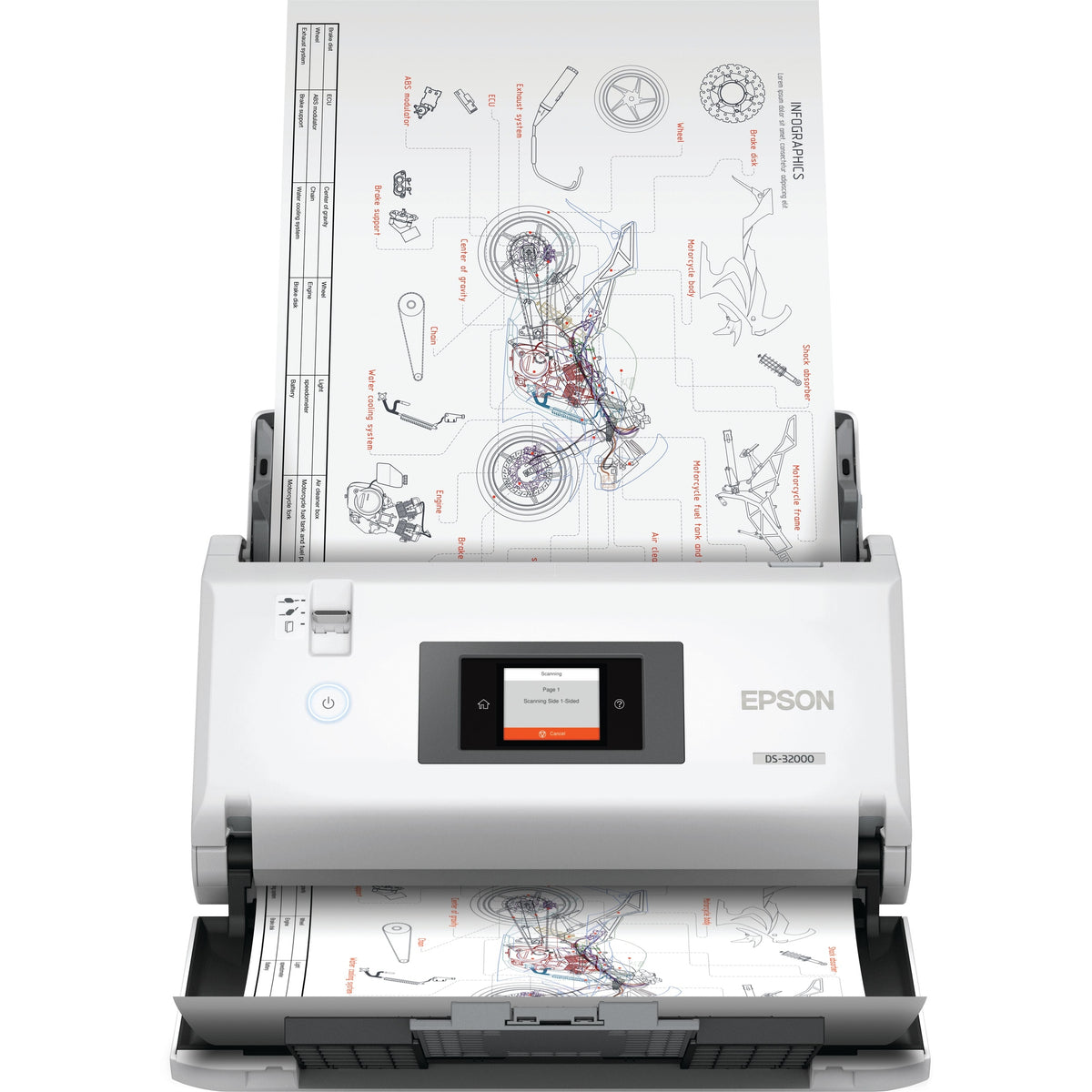 Epson WorkForce DS-32000 A3 Document Scanner, 90 ppm, Duplex B11B255401BE atomoffice