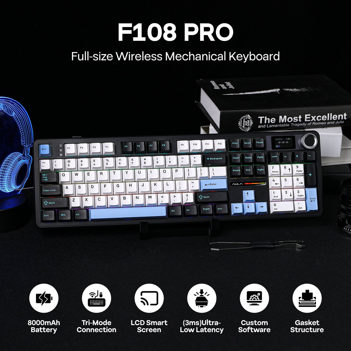 AULA F108 Pro – Premium Mechanical Gaming Keyboard — view 1