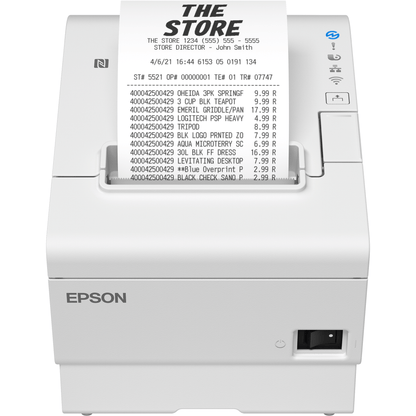 Epson TM-T88VII Thermal Receipt Printer, 500 mm/s, USB and Ethernet atomoffice