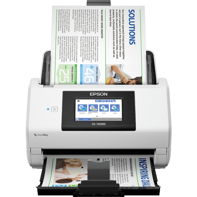 Epson WorkForce DS-790WN Network Document Scanner, 45 ppm, Duplex B11B265401BE atomoffice