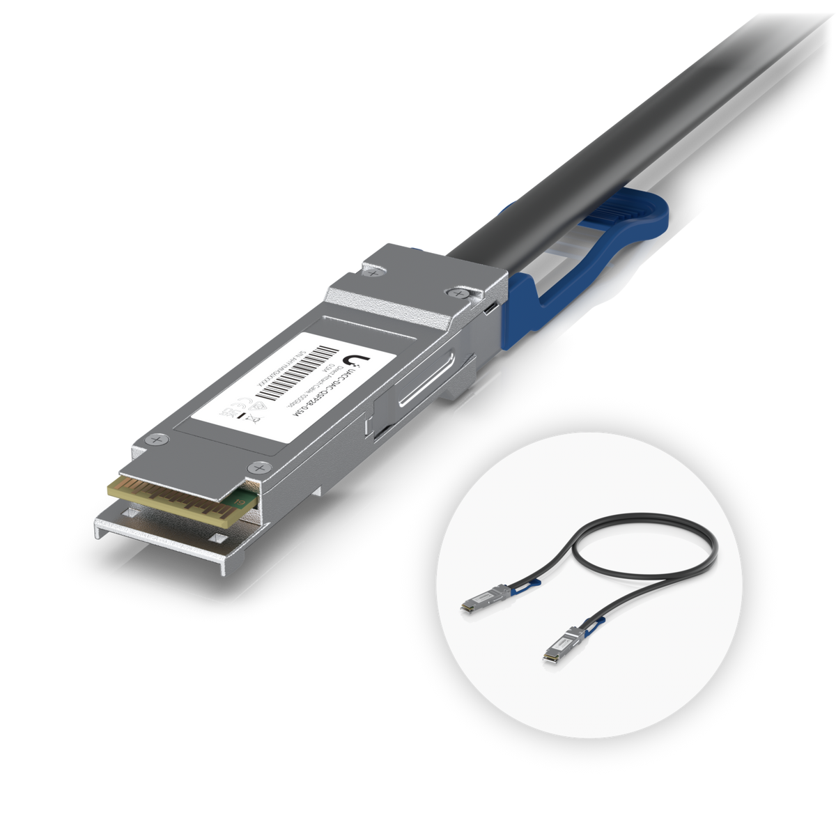 Ubiquiti 100G Direct Attach Cable 0.5 m UACC-DAC-QSFP28-0.5M, QSFP28 to QSFP28, Copper atomoffice