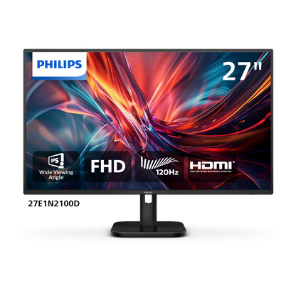 Philips 27" 27E1N2100E Flat FHD Monitor IPS panel 120Hz- DP, HDMI atomoffice