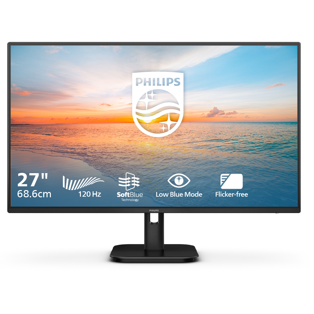 Philips 27" 27E1N2100E Flat FHD Monitor IPS panel 120Hz- DP, HDMI atomoffice