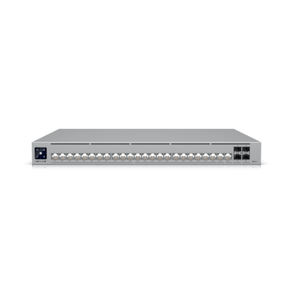 Ubiquiti UniFi Switch Pro HD 24 PoE, 22 x 2.5 GbE + 2 x 10 GbE PoE++, 600W PoE, 4 x 10G SFP+, Etherlighting atomoffice
