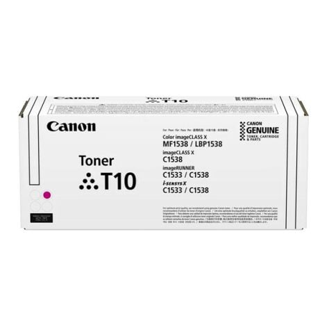 Canon T10 Magenta Original Toner Cartridge for imageCLASS X MF1538 / LBP1538, C1538, imageRUNNER C1533 / C1538, i-Sensys X C1533/ C1538