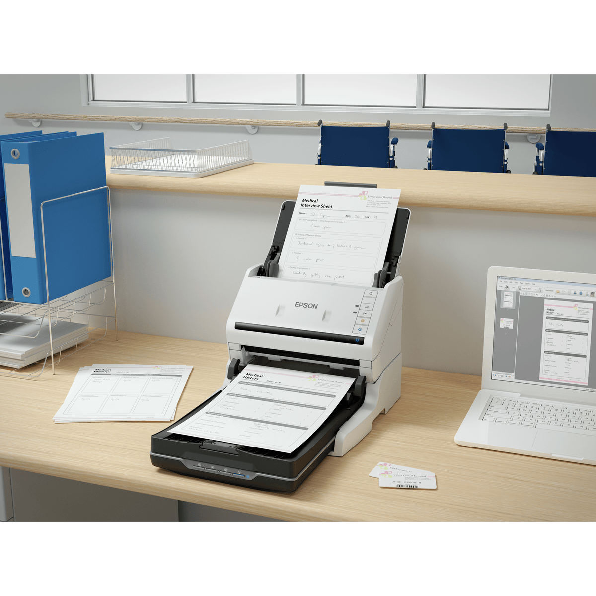 Epson WorkForce DS-770II Document Scanner, Duplex, 600 dpi B11B262401BE atomoffice