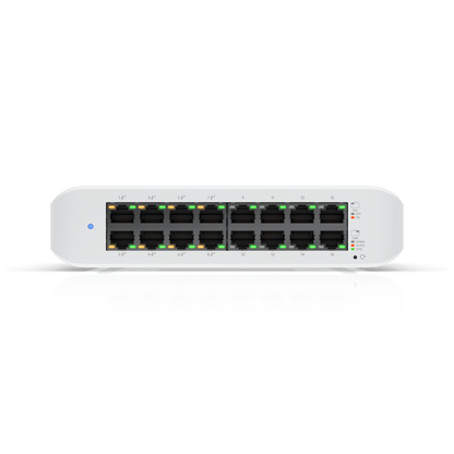 Ubiquiti UniFi Switch Lite 16 PoE, 16 Gigabit Ports, 8 PoE+, 45W PoE Budget, Fanless atomoffice