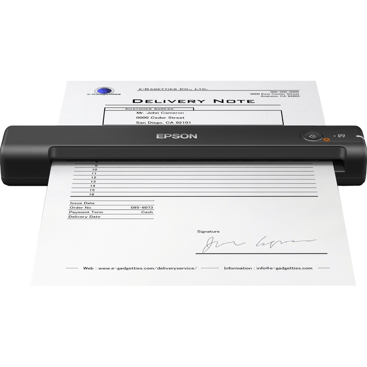Epson WorkForce ES-50 Mobile A4 Scanner, USB, 600 dpi B11B252401 atomoffice