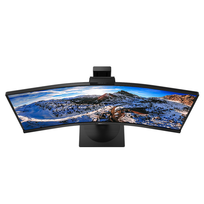 Philips 34&quot; 346P1CRH Curve UltraWide WQHD Monitor VA panel 100Hz- DP, HDMI, USB-C with bulit in Webcam and Speaker